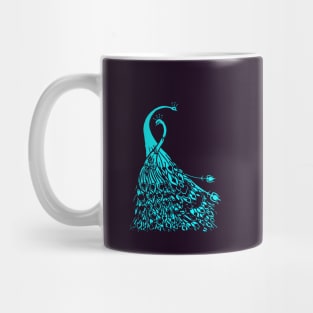 Beardsley Art Nouveau Peacocks Mug